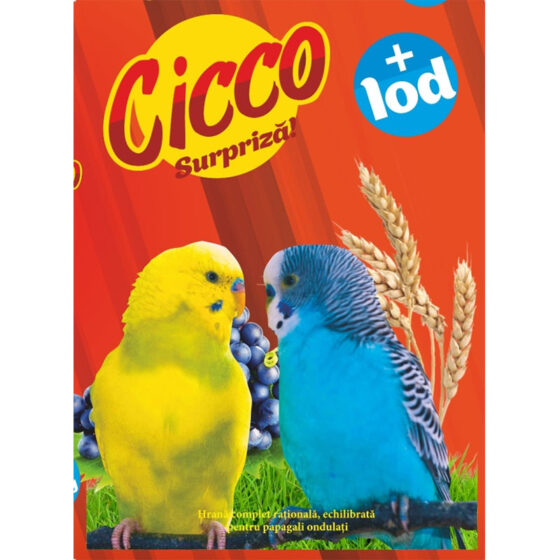 ПОЛНОРАЦИОННЫЙ КОРМ ДЛЯ ВОЛНИСТЫХ ПОПУГАЕВ CICCO 500Г