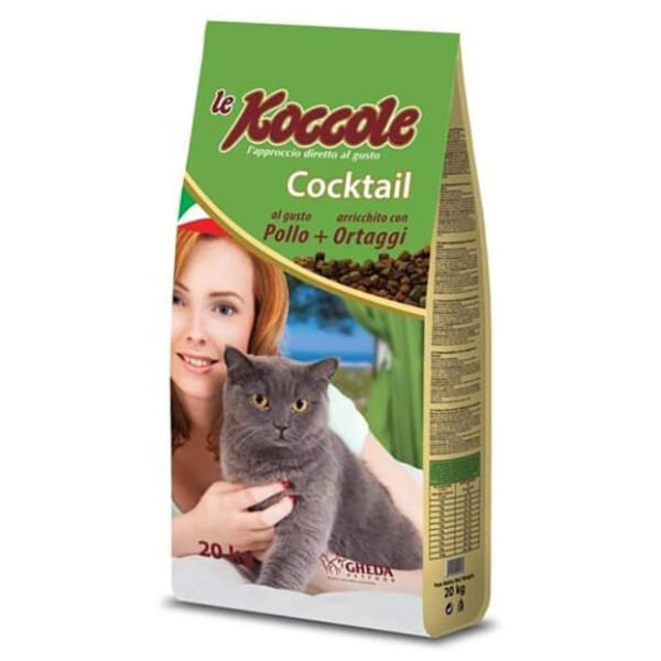 СУХОЙ КОРМ ДЛЯ КОШЕК KOCCOLE COCKTAIL 2 КГ С КУРИЦЕЙ И ОВОЩАМИ