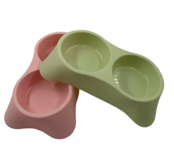 Миска Двойная Пластик