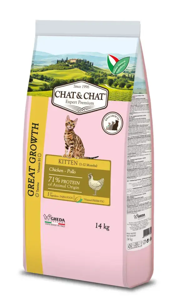 GHEDA сухой корм для котят Chat&Chat Expert KITTEN 14kg