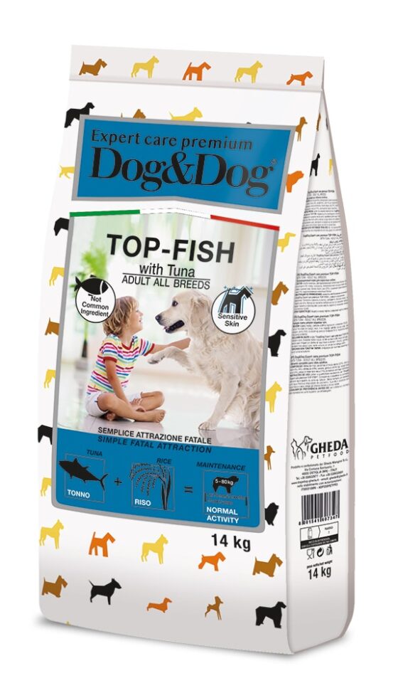 Hrana pentru caini Dog&Dog Expert Care Premium TOP FISH 14kg