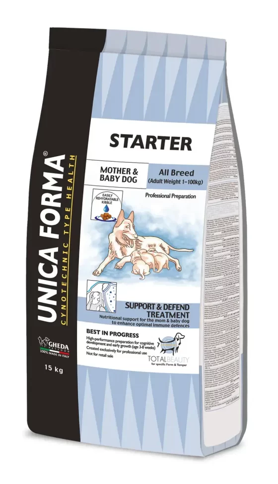 Hrana pentru caini  Unica Forma STARTER Profesional Preparation (сu carne pui) 15kg