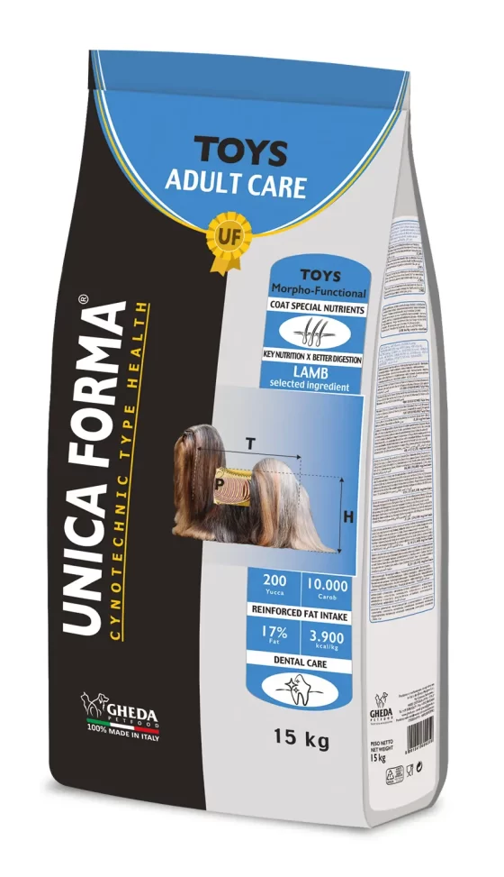 Hrana pentru caini  Unica Forma TOYS Adult Care 15kg