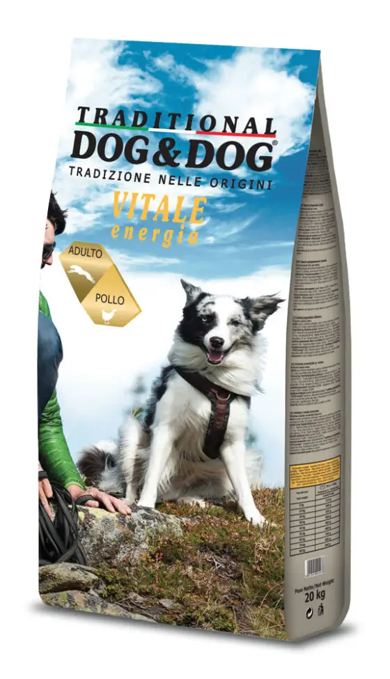 GHEDA  сухой корм для собак Dog&Dog Vitale Energia (курица) 10kg