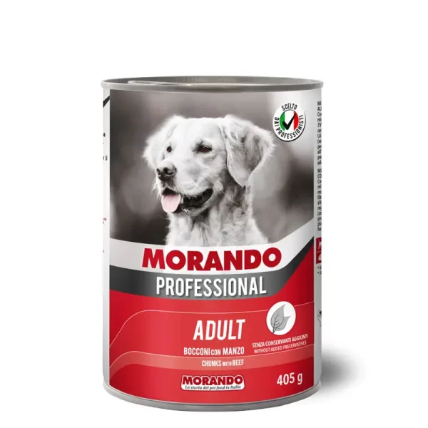 Hrană umedă pentru caini Morando Bocconcini  Cane Manzo (cu carne de vita) 400g