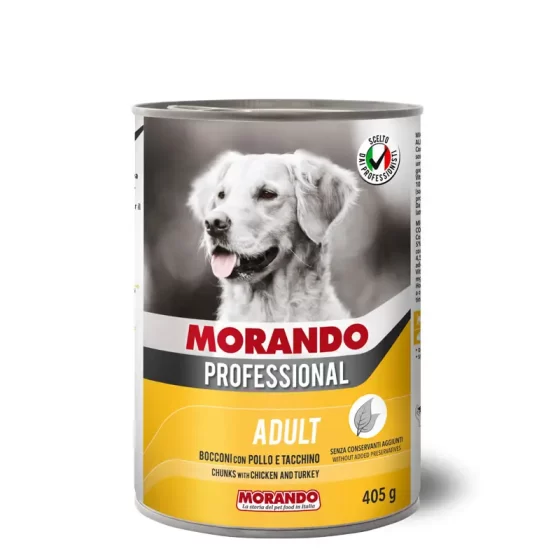 Влажный корм для собак Morando Bocconcini  Cane  Pollo Tacchino (курица)400g