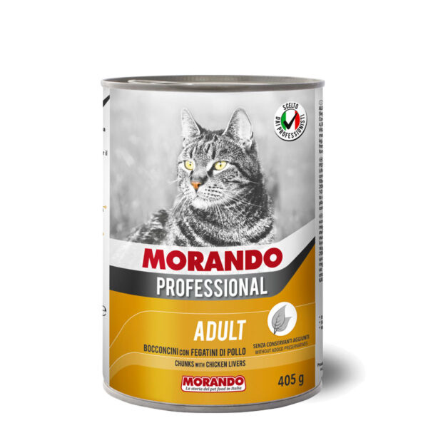 Влажный корм для кошек MORANDO Professional Gatto Pollo Tacchino (курица и индейка) 405гр