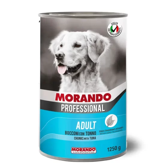 Влажный корм для собак Morando Bocconcini Cane  Tonno Adult (рыба)1250g