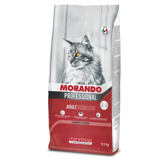MORANDO сухой корм для кошек Miglior Gatto Adult Sterilized Manzo (говядина)12,5kg