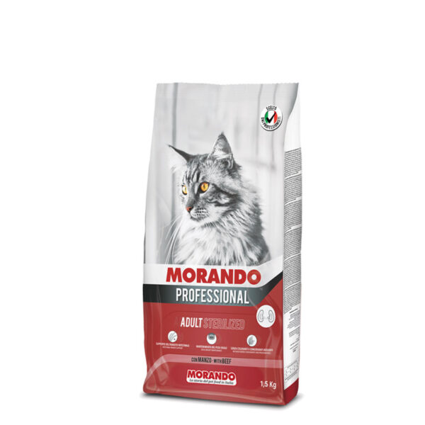 MORANDO сухой корм для кошек Miglior Gatto Adult Sterilized Manzo (говядина)1,5kg
