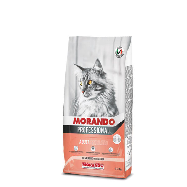 Сухой корм для стерилизованных кошек Morando Professional Adult Sterilized Salmone 1,5 кг