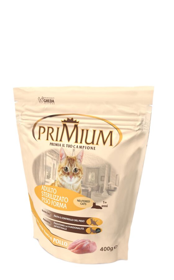 Hrana pentru pisici Primium Adulto Sterillizato Pollo (cu carne de pui) 400g