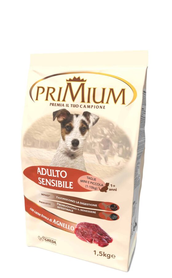 Hrana pentru caini  Primium Adulto Sensible AGNELLO 1,5kg