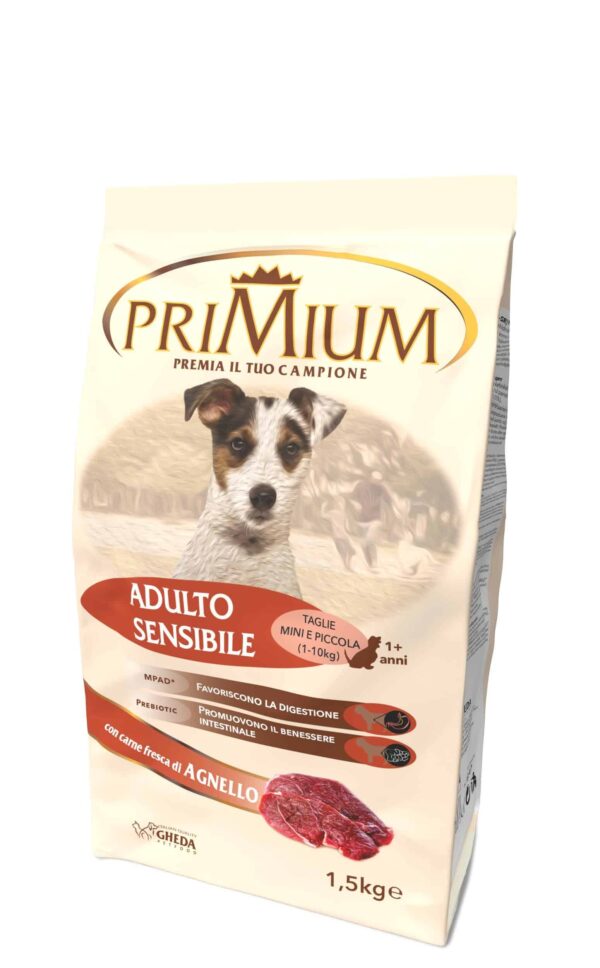 Hrana pentru caini  Primium Adulto Sensible AGNELLO 1,5kg