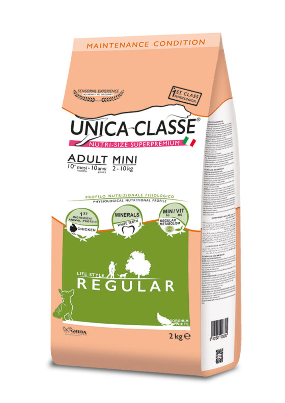 Hrana pentru caini  Unica Classe Adult Mini Regular (gaina) 2kg
