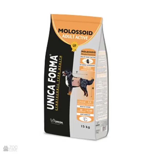 Hrana pentru caini  Unica Forma Molossoid Adult Active (cu carne de pui) 15 kg