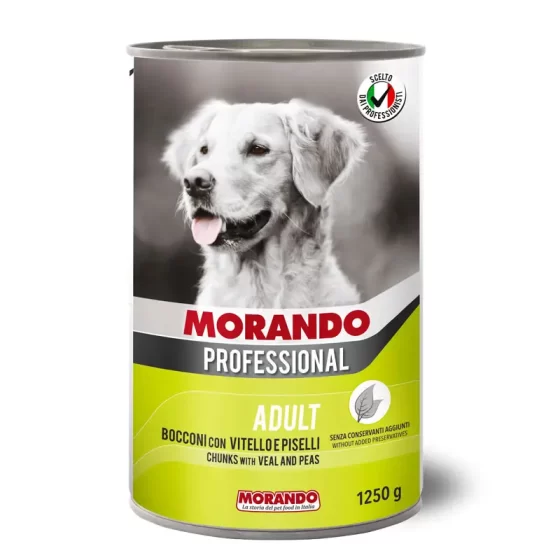 Влажный корм для собак Morando Bocconcini Cane Vitel/Pisel (телятина) 1250g