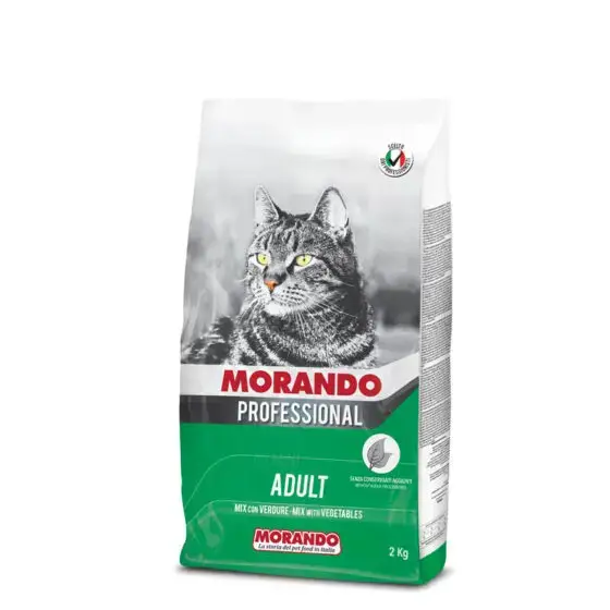MORANDO сухой корм для кошек Morando Professional Gatto Adult MIX E VERDURE 2kg