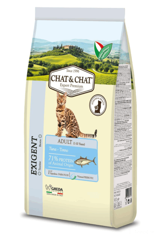 GHEDA hrana pentru pisici CHAT&CHAT Expert ADULT Tuna  (Ton) 2kg