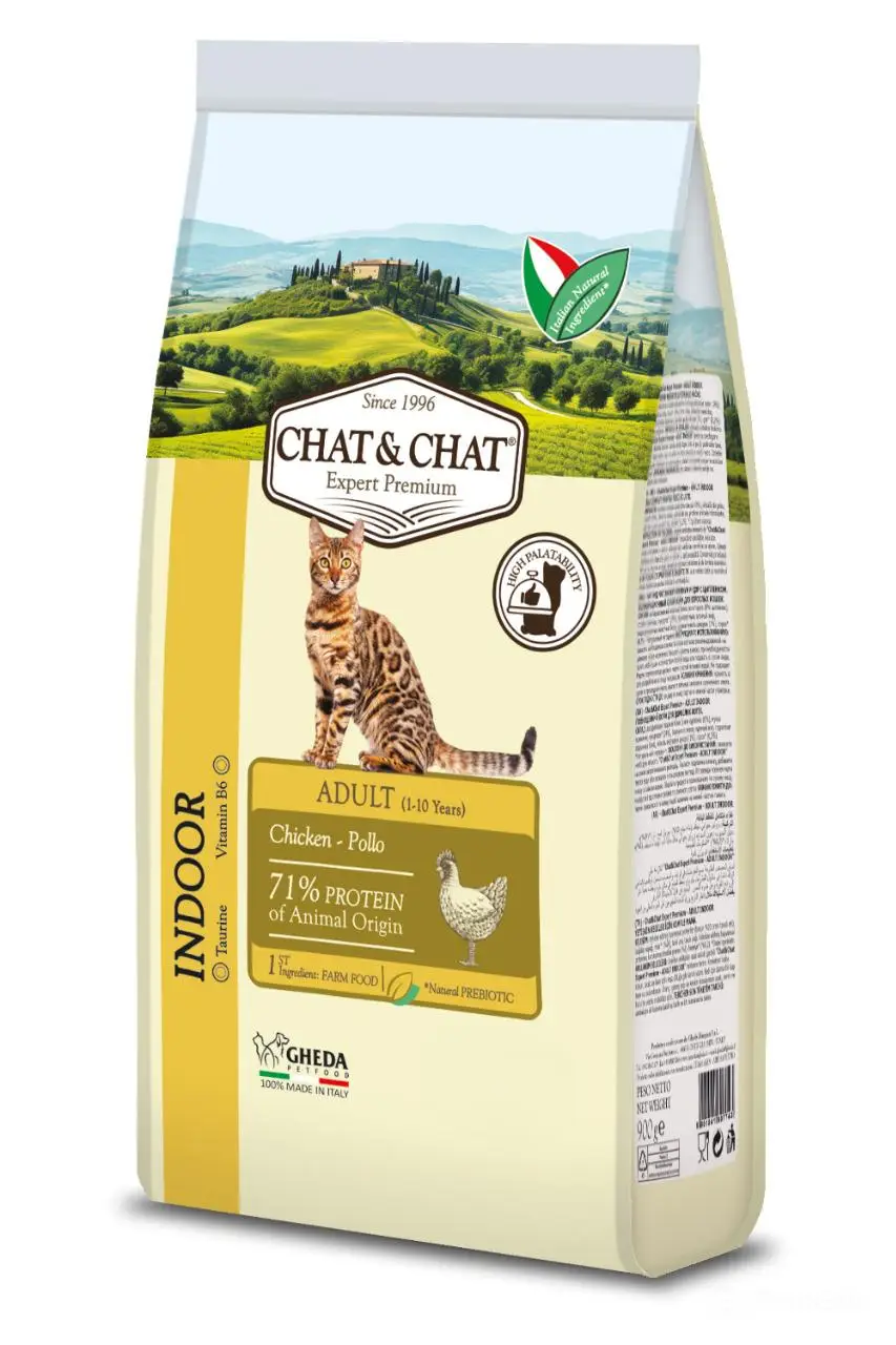 GHEDA сухой корм для кошек Chat&Chat Expert ADULT Chicken (курица)14kg
