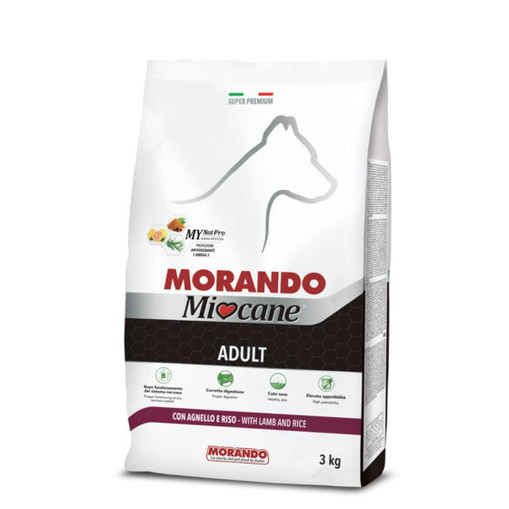 MORANDO Сухой корм для собак MioCane Lamb&Rice (ягненок с рисом) 3kg