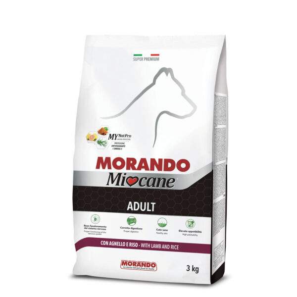 Hrana pentru caini MIOCANE ADULT (miel cu orez) 10кg